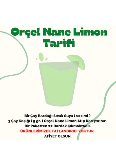 Orçel Nane Limon Aromalı Toz İçecek 200 G