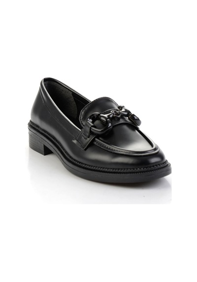 Bambi Siyah Kadın Loafer Ayakkabı K01216401309 Siyah