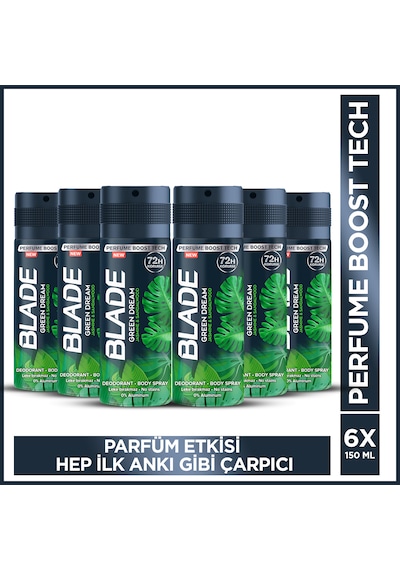 Blade Green Dream Deodorant 6 x 150 ML