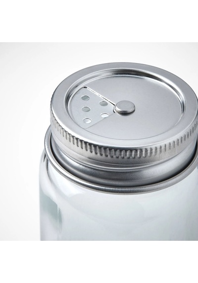 Ikea Cıtronhaj 2'li Tuzluk Ve Biberlik Seti 100 Ml 12 X 4 Cm Şeffaf Krom Metal - Şeffaf