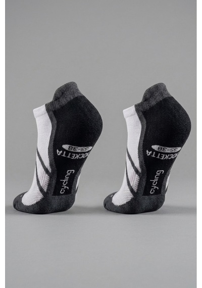 Socketta 2'li Siyah/füme Üniseks Dikişsiz Esnek Hafif Anatomik Patik Bisiklet Çorabı - Premium Siyah-füme Socketta 2'li Siyah/füme Üniseks Dikişsiz Esnek Hafif Anatomik Patik Bisiklet Çorabı - Premium Siyah-füme