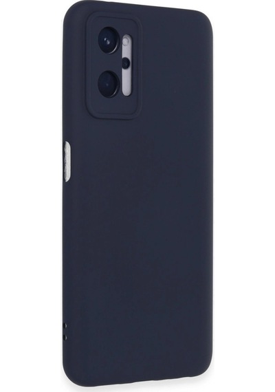 Realme 9i 4g Kılıf Nano İçi Kadife Silikon - Lacivert Renkli