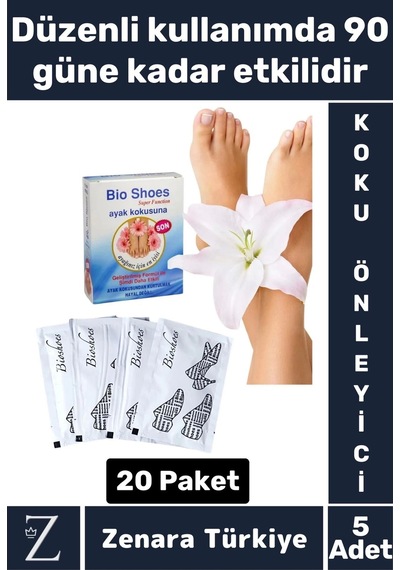 Gündelik Kullanım Kalıcı Uzun Süre Etkili Kadın Erkek Ayak Kötü Koku Önleyici Ayak Bakım Tozu 5 Adet