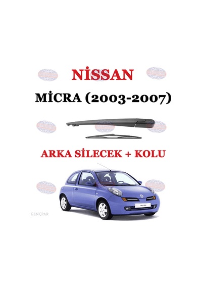 Nissan Micra Arka Silecek Kolu+Silecek Süpürgesi
