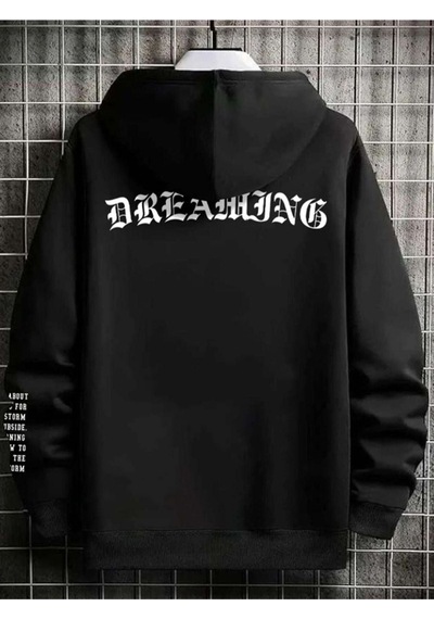 Altamira Unisex Dream Baskılı Oversize Kapşonlu Sweatshirt 001