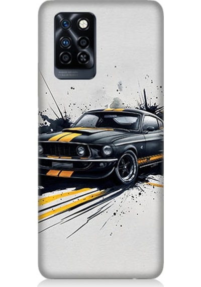 İnfinix Note 10 Pro Uyumlu Hızlı Araba Desenli Silikon Kılıf