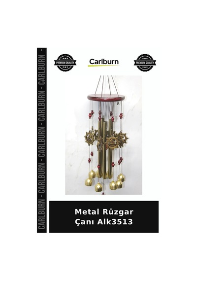Özel Üretim Dekoratif Bahçe Balkon Aksesuar Hediye Metal Rüzgar Çanı Alk3513