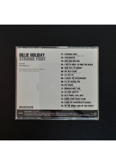 Billie Holiday Strange Fruit Cd