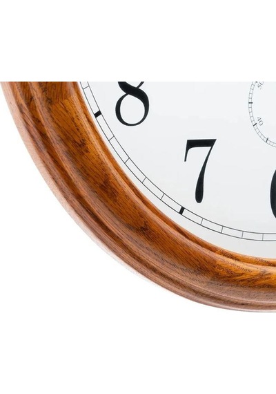 Seiko Clock Qxa155b Büyük Meşe Ahşap Duvar Saati Kahverengi