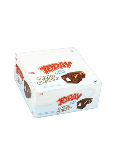 Today 3 Bites Sütlü Kek 40 Gr. 24 Adet (1 Kutu)