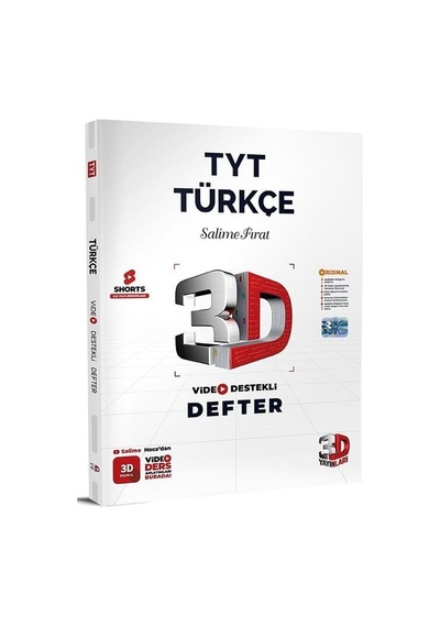 2027 3d Yayınları Yks Tyt Türkçe Video Destekli Defter 3d Yayınları
