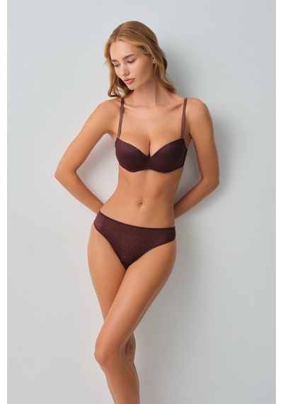 Suwen Mocha Brazilian String Külot Wsl102103191460 Bitter