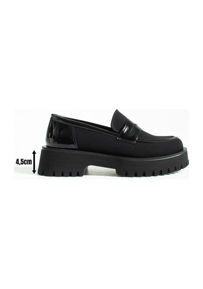 Kadın Yüksek Taban Günlük Loafer Vela - Siyah Siyah