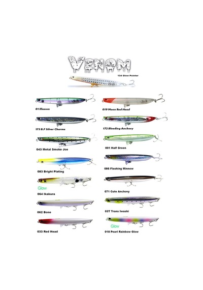 Fujin Venom 120mm 20gr Su Üstü Maket Balık