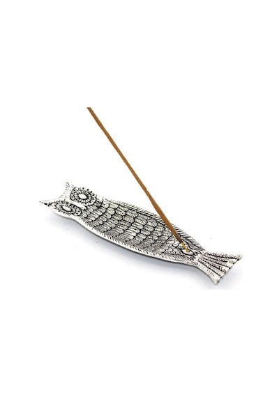 Metal Kayık Baykuş Tasarımı Tütsülük Model 1