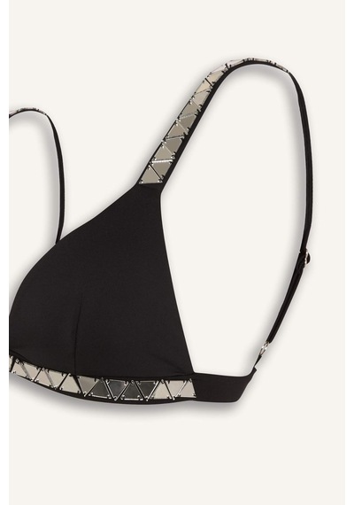 Defacto Lilyrose X Defacto Regular Fit Bikini Üstü H9443ax26hsbk81 Siyah-bk81