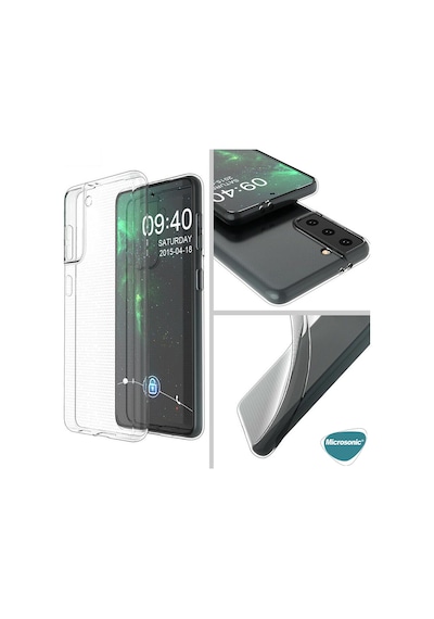 Microsonic Samsung Uyumlu Galaxy S22 Kılıf Transparent Soft