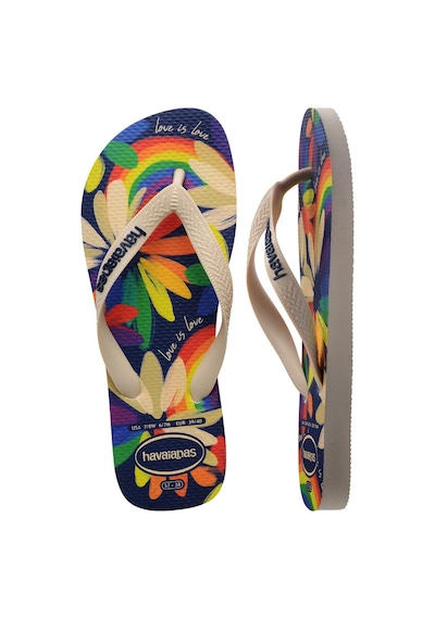 Havaianas Kadın Top Pride Çok Renkli Parmak Arası Terlik-14622 Bej
