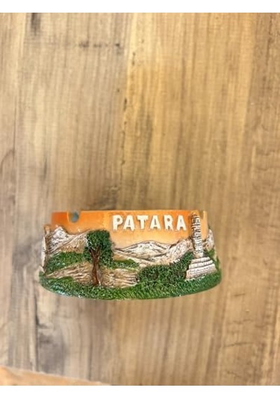 Patara Antik Kent Dekoratif Küllük, Turkuaz Ve Turuncu Renkli, Seramik, El Yapımı, Tarihi Tema