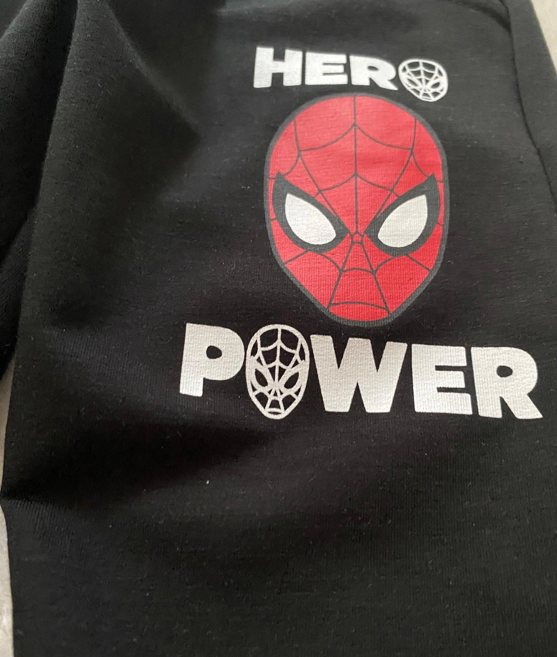 Cg Kids Spiderman Örümcek Adam Blackwhite 2 Iplik Kumaş Erkek Çoc Siyah - Beyaz