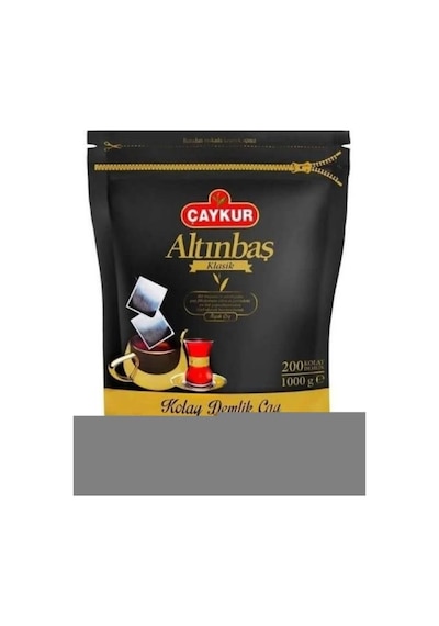 Çaykur Altınbaş Klasik Siyah Kolay Demlik Poşet Çay 1000 Gr