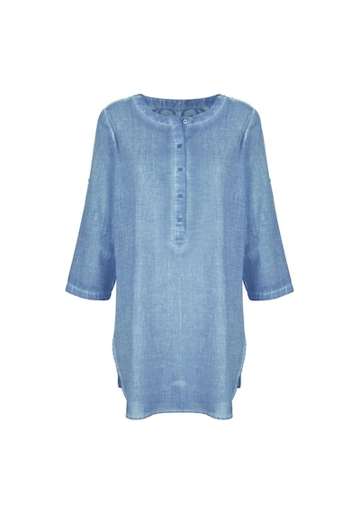 Bulalgiy Kadın Mavi Dantelli Tunik - Bga233591-mavi