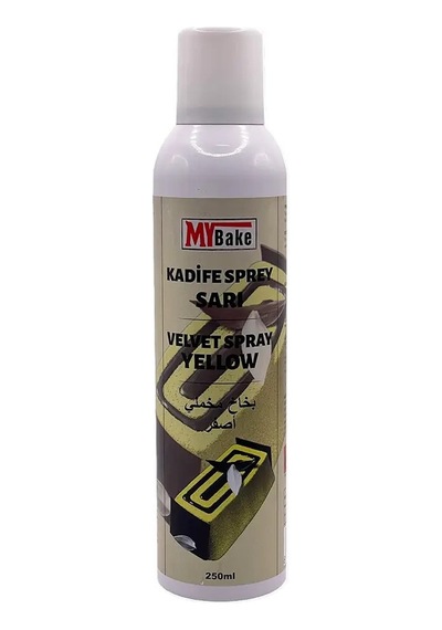 Sprey Boya Velvet My Bake 250 Ml Sarı