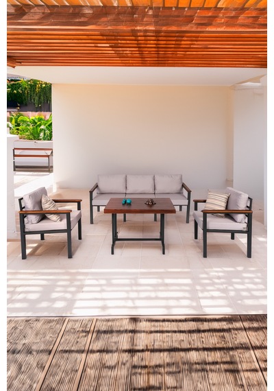 Neokas Bahce Mobilyası, 1+1+3+m Modern Balkon Mobilyası, Kafe Oturma Takımı, Teras Koltugu,