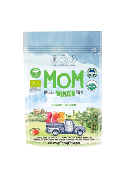 Mom Organik Bonbon 56 G - 8 Adet Tarı