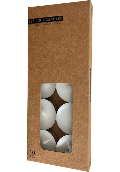Mumsan Tealight Renkli Mum Kraft Paket 10'lu 3 Adet