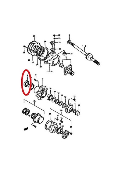 Suzuki Samurai Sj413 Ön Teker Aks Yağ Keçesi