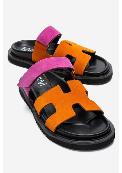 Luvishoes Luvi Shoes Morte Fuşya-turuncu Süet Hakiki Deri Kadın Terlik Fuşya - Turuncu Luvishoes Luvi Shoes Morte Fuşya-turuncu Süet Hakiki Deri Kadın Terlik Fuşya - Turuncu