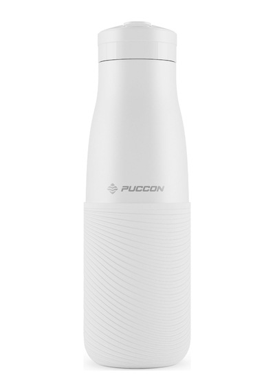 Puccon Beyaz 500 Ml Paslanmaz Çelik Termos - Silikon Kaplı Dalga Okul, Günlük, Kamp - 50018