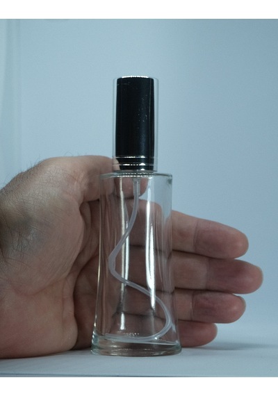 Boş Parfüm Şişesi 50 Ml 10 Adet Siyah Kapak Metal Valf Eyfel Boş Şişe