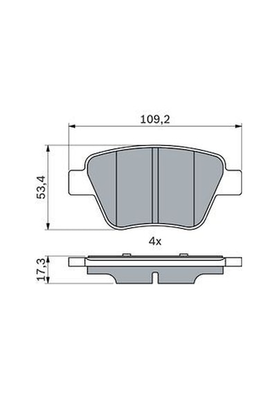 Volkswagen Caddy Fren Balatası Arka 2.0 Tdi 2011-2015 Bosch