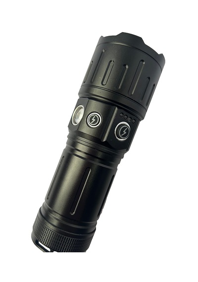 Or-b51 Şarjlı Led El Feneri, Güçlü El Feneri 50 Watt 8800 Mah Siyah