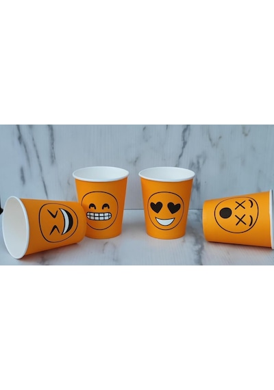 Maycup 7 Oz Karton Bardak 300 Adet Karışık Desen Genel
