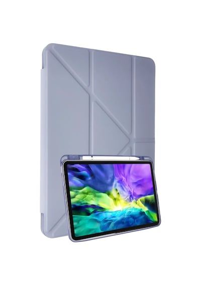 Gld-spt- Newface Samsung Uyumlu Galaxy P610 Tab S6 Lite 10.4 Kılıf Kalemlikli Mars Tablet Kılıfı - Açık Mor
