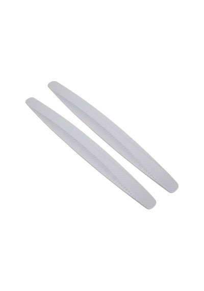 Oto, Araç Tampon Koruyucu Yumuşak Esnek Karbon Beyaz 2 Adet