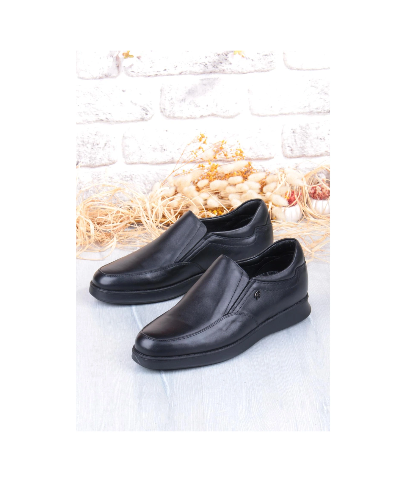 King Paolo G1248 Shoeflex Comfort Hakiki Deri Erkek Ayakkabı Siyah