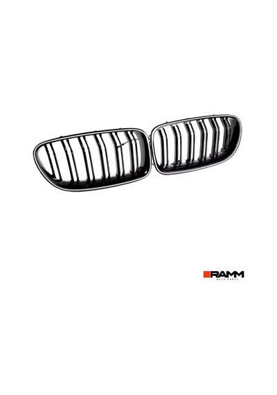 Bmw 5 Serisi F10 - Bmw 3 Serisi F30 Işıklı Kayar Led Panjur Izgara Seti
