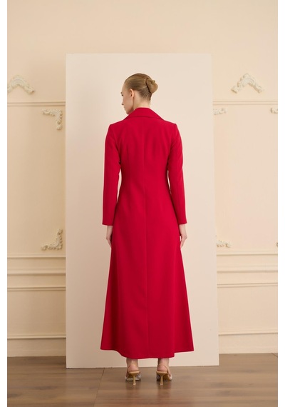 Senna Rose Stone Dress Kırmızı Kırmızı