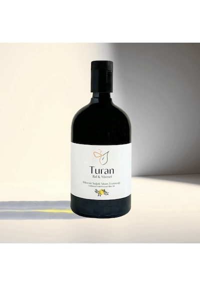 Turan Bal ve Yöresel Filtresiz Soğuk Sıkım Zeytinyağı 750 ML