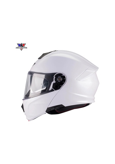 Mt Helmets Genesıs Sv Pure A0 Parlak Beyaz Çene Açılır Kask