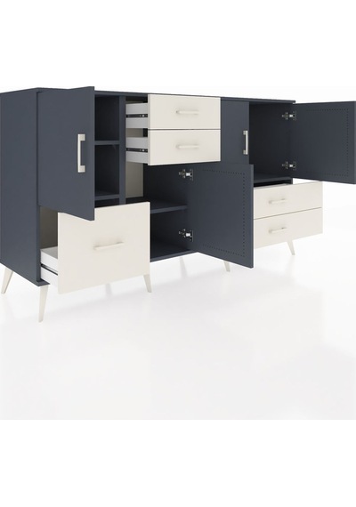 Hyperion Konsol 4 Raflı 5 Çekmeceli 4 Kapaklı 176x44x99 Antrasit- Antrasit-antrasit/aytaşı Hyperion Konsol 4 Raflı 5 Çekmeceli 4 Kapaklı 176x44x99 Antrasit- Antrasit-antrasit/aytaşı