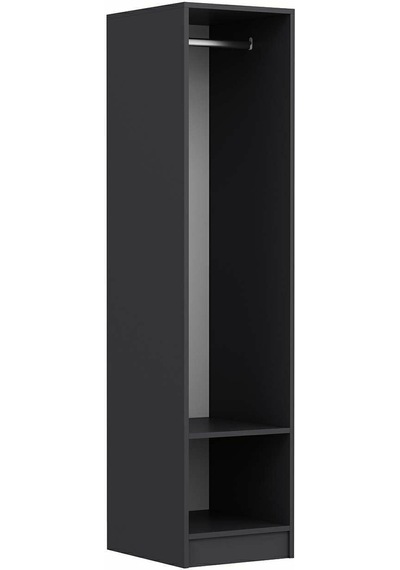Minar Kale 1 Kapaklı Dolap Antrasit - Dore Plus 190cm Çok Renkli