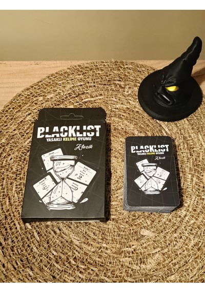 Blacklist Yasaklı Kelime Oyunu Klasik Versiyon Kese Hediyeli 50 Kart Eğlenceli Grup & Parti Oyunu