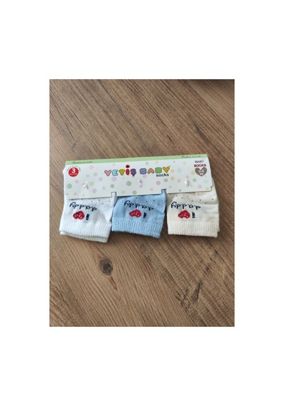 Bambık Yetiş %80 Pamuklu 3'lü Erkek Bebek Çorap Seti - I Love Daddy Baskılı Mavi Beyaz Krem Bebek Çorabı Çok Renkli Çok Renkli Bambık Yetiş %80 Pamuklu 3'lü Erkek Bebek Çorap Seti - I Love Daddy Baskılı Mavi Beyaz Krem Bebek Çorabı Çok Renkli Çok Renkli