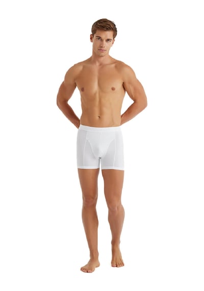 Blackspade Aura Organik 2'li Paket Extra Konfor Özel Erkek Boxer Beyaz