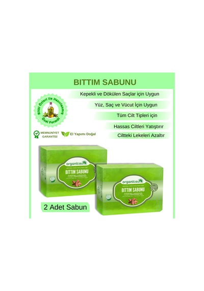 Organicsun Doğal Bıttım Sabunu 2 x 140 G